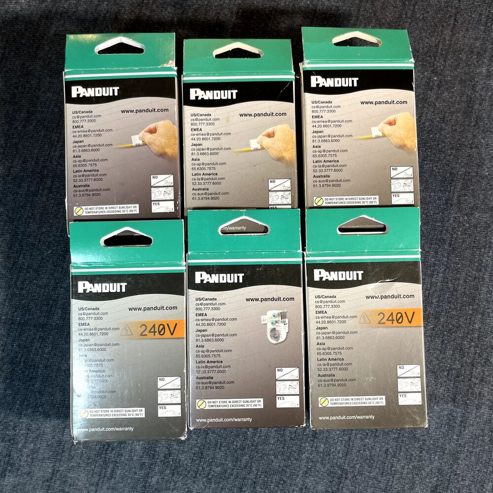 Panduit P1 Label Cassette Lot of 6 Self Laminating Continuous Tape Marker Plat - Picture 2 of 11